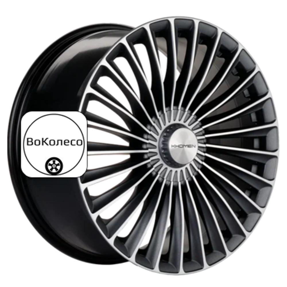 9,5x20/5x112 ET38 D66,6 KHW2008 (Mercedes Rear) Gray-FP Matt Khomen Wheels