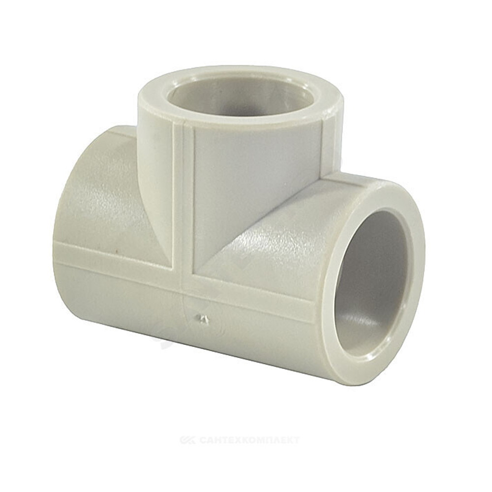 Тройник PP-R серый Дн 40 внутренняя пайка VALFEX 10111040Г