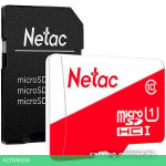 Карта памяти Netac P500 Eco microSDHC 32GB с адаптером (NT02P500ECO-032G-R)