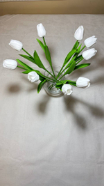 Искусственные цветы, желтые подсолнухи / Высота 44 см. 9 стебелей 9 бутонов/