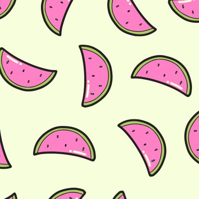 детский паттерн с арбузами