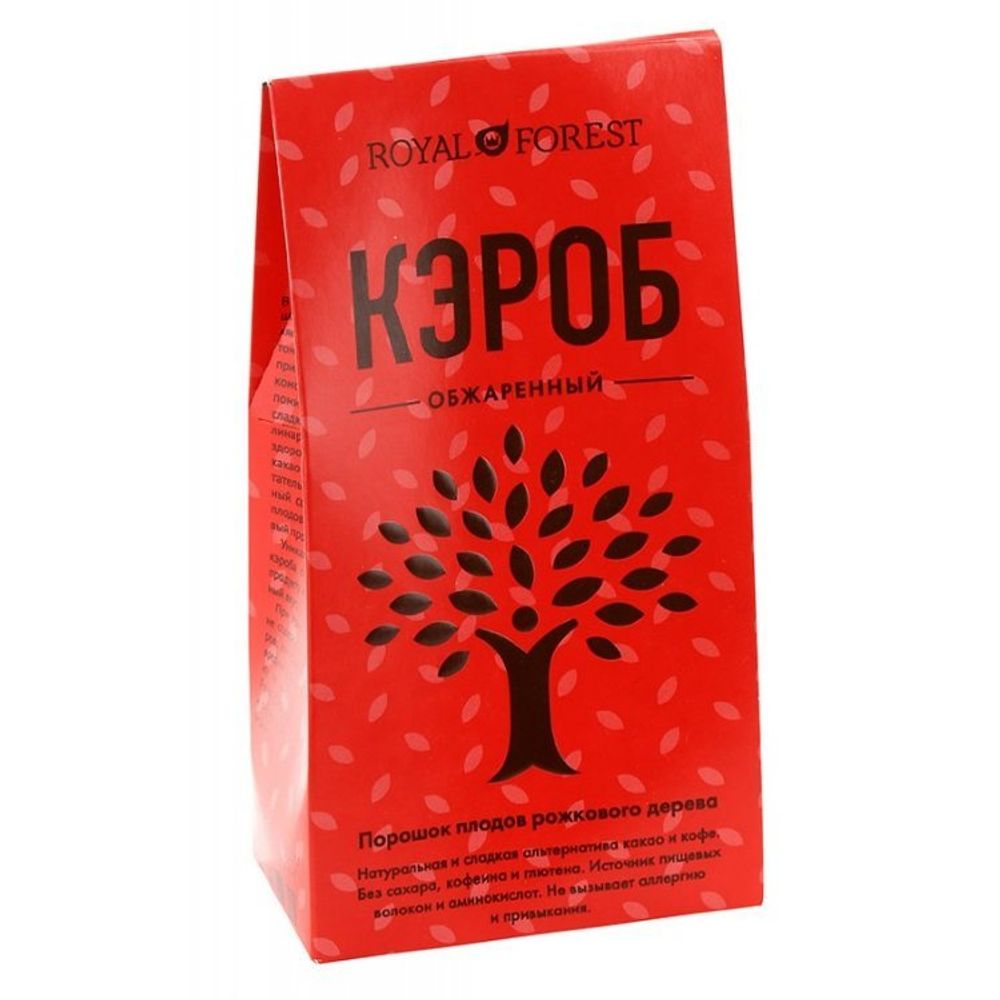 ROYAL FOREST Кэроб обжаренный, коробка 200 г