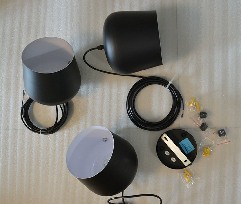 Pendant design lamp  AIM by Flos (3 lampshade ,  White)