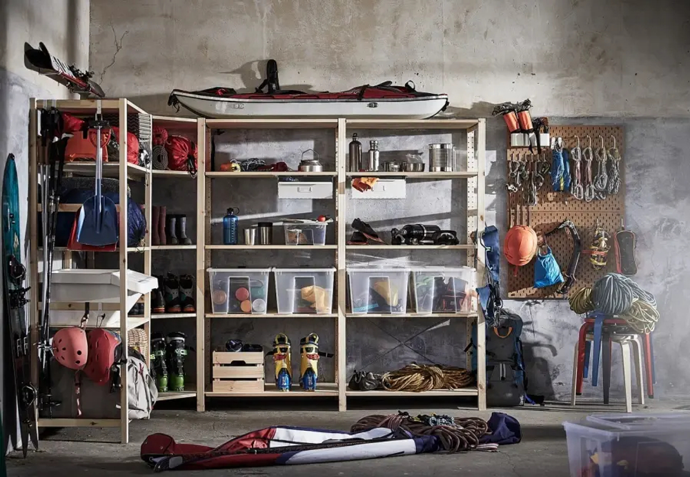 Стойка - IVAR IKEA/ ИВАР ИКЕА, 179х30 см, под беленый дуб
