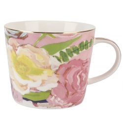 Набор чайный 4пр. "Flowers" (2 персон) v=220мл (фарфор) (подарочная упаковка)