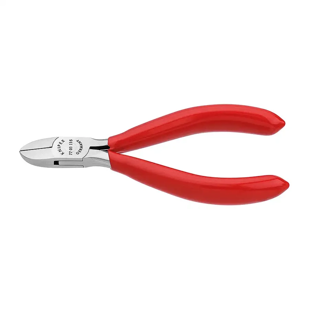 Кусачки боковые для электроники 115 мм Knipex 77 01 115
