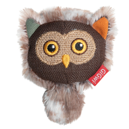 Gigwi CATCH & SCRATCH ECO Игрушка для кошек Сова интерактивная 11 см