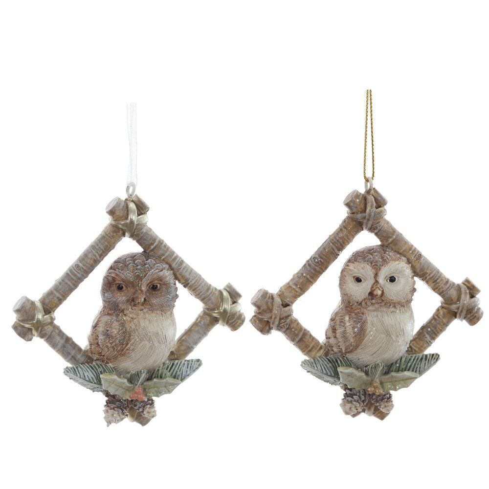 GAEM Фигурка декоративная подвесная "Сова", L8,5 W2,5 H8,5 см, 2в.