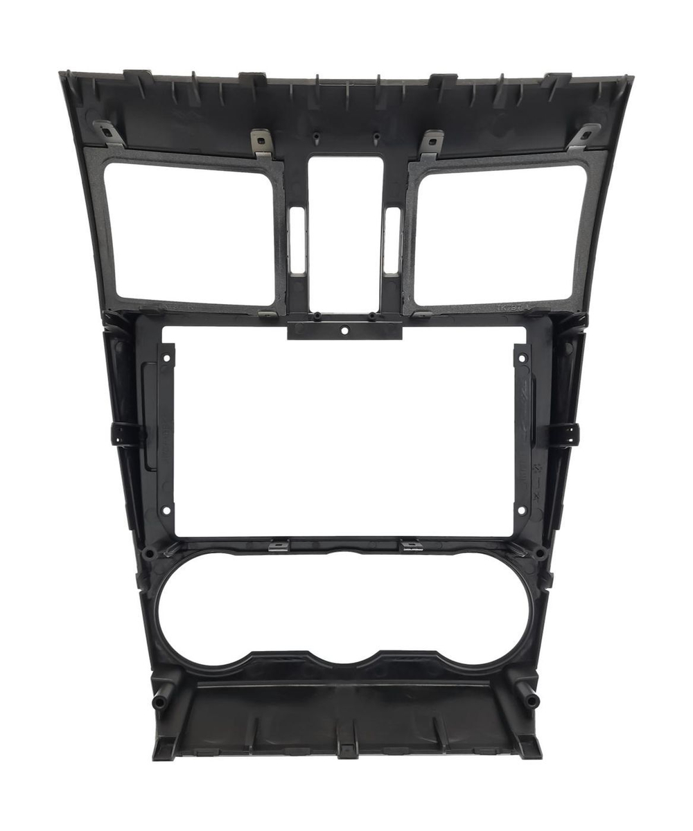 Комплект рамки с разъёмами 9" Subaru Forester, Impreza, XV 2015-2018 серебристые окантовки воздуховодов - Car-Smart 7288