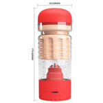 Вибромастурбатор-вагина Baile Emily, 11,5 см, красная колба