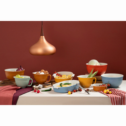 Миска 3.9л Liberty Jones Soft Ripples красная