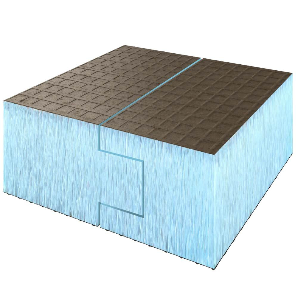 Панель Ruspanel RPG Basic на основе экструдированного пенополистирола H двухсторонняя 2485х585х40 мм