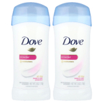 Dove, дезодорант-антиперспирант, в виде порошка, 2 тюбика по 74 г (2,6 унции)