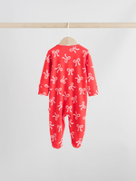 Комбинезон / Cлип для малышей Next F34-044, 3 шт., Красный, Молочный, Розовый