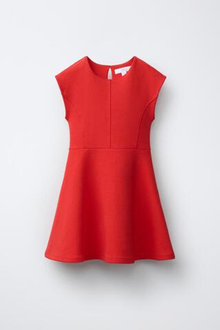 ZARA ПЛАТЬЕ ИЗ ТРИКОТАЖА, КРАСНЫЙ