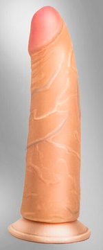 Реалистичный фаллос из кибер-кожи Cock Next на присоске (17,5 см) (Цвет: телесный)