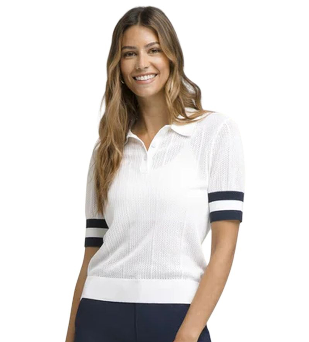 Женское теннисное поло Wilson Essex - bright white