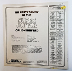 Винтажная виниловая пластинка LP Сборник Lightnin Red The Super Guitar Of Lightnin Red (UK 1972)