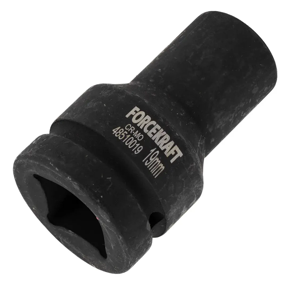 Головка ударная глубокая 1'', 19мм (6гр.) FORCEKRAFT FK-48510019