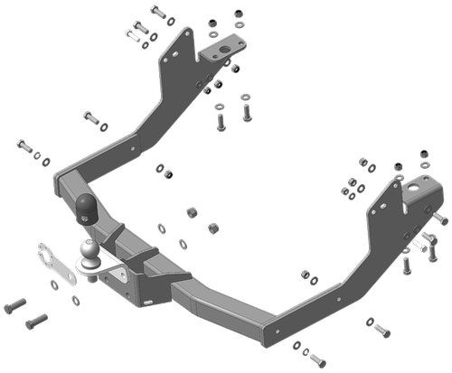 Фаркоп АвтоСтандарт Gazelle Next (Оцинк. шар) арт.G101FE