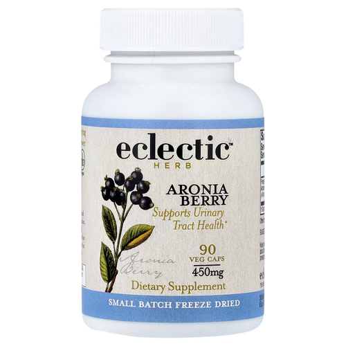 Eclectic Herb, сублимированные ягоды черноплодной рябины, 90 вегетарианских капсул (450 мг в 1 капсуле)