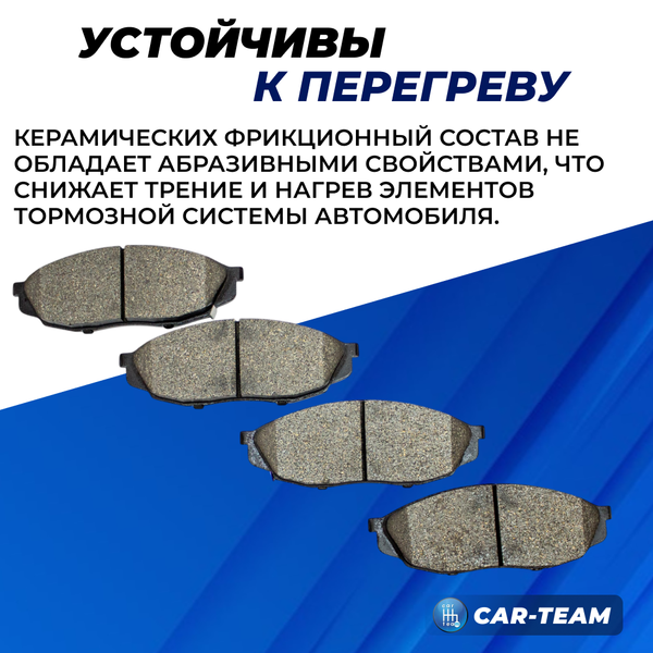 Колодки тормозные передние (керамические) Changan UNI-K, CS95 Plus (арт. ZCP-1304)