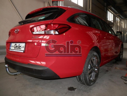 Фаркоп оцинкованный Galia H100A для Hyundai i30 универсал 2017-, Kia Ceed универсал 2017-(паспорт и сертификат в комплекте)(без электрики)