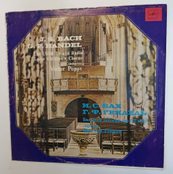 Винтажная виниловая пластинка LP Большой Детский Хор И.С. Бах и Г.Ф. Гендель. Дирижёр В.Попов (СССР 1985)