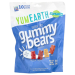YumEarth, жевательные мишки без глютена, клубника, вишня, манго, персик, 10 порционных упаковок по 19,8 г (0,7 унции)