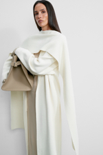 Кардиган-пальто SEVARA, молочный