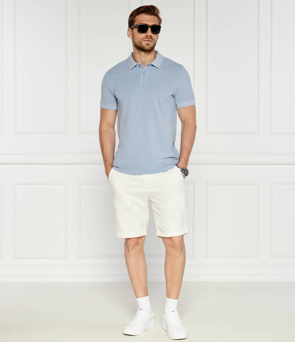 Поло Prime BOSS ORANGE - голубой(50507813)