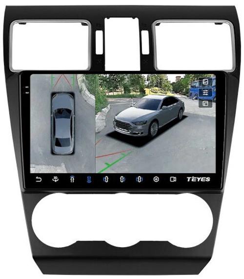 Магнитола для Subaru Forester 2015-2018, XV - Teyes CC3-2K-360 на Android 10, Быстрая, 2K QLED, CarPlay, 4G SIM-слот, 4 камеры в комплекте