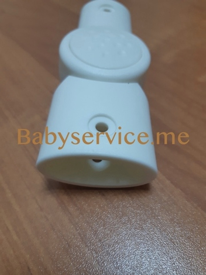 Шарнир ручки овал 42*22 овал 20*30 Левый Белый