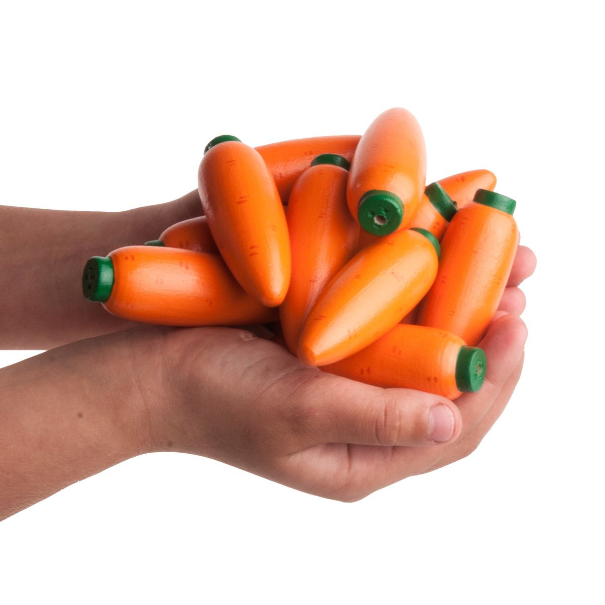 Счетный материал "12 морковок" в льняном мешочке, Леснушки