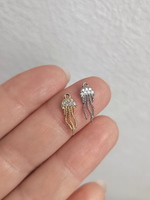 27521-р Подвеска "Медуза" с фианитами 15мм, родий