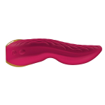 Малиновый двойной вибростимулятор 10,8см с двумя моторами Shunga AIKO SH-AIKO-201