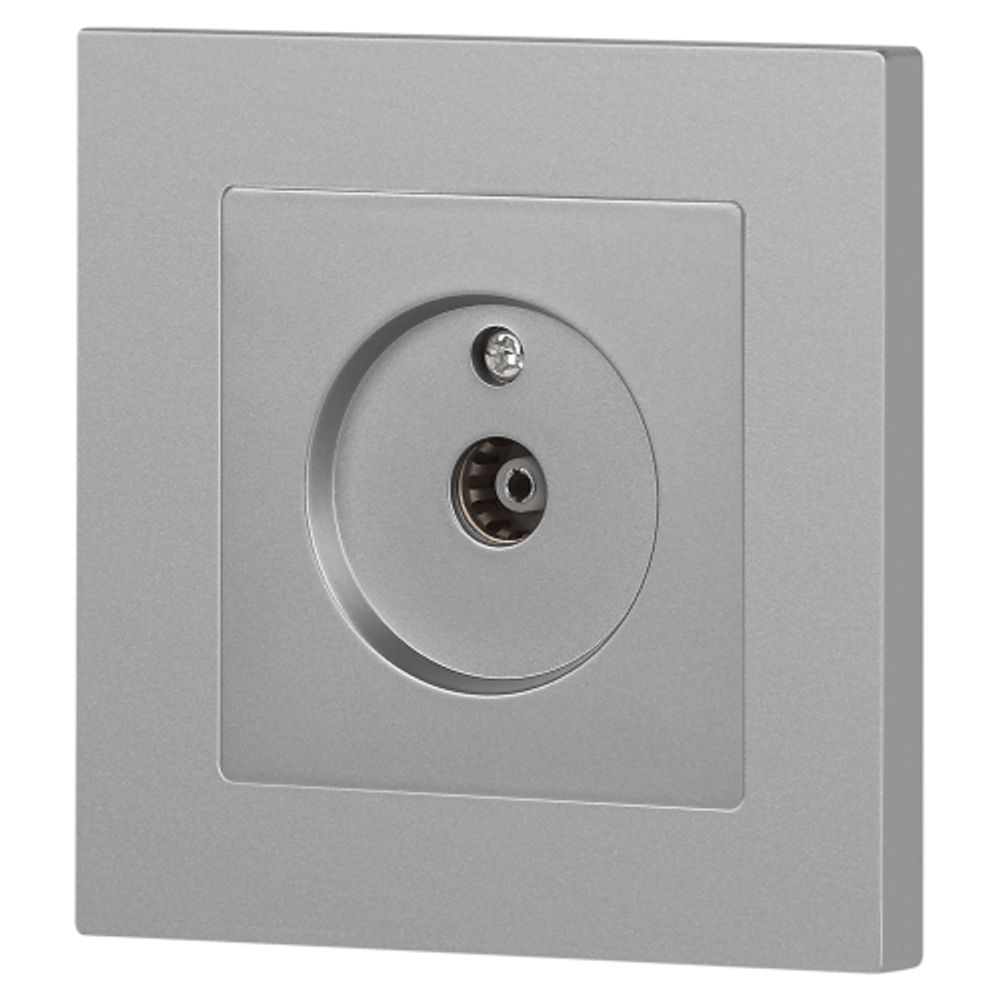 Розетка Intro Accent 6-301-03 TV одиночная, IP20, СУ, алюминий