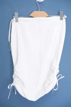 Юбка с завязками белая 40 размер