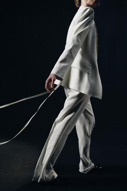 ZARA ПРЯМЫЕ БРЮКИ — ZW COLLECTION, ЭКРЮ