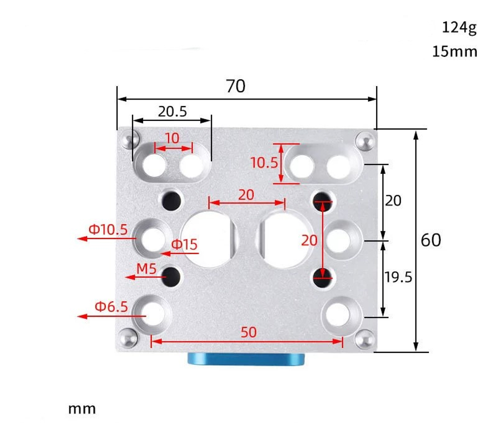 Silver model: quick-change fixture a plate (fixed plate)