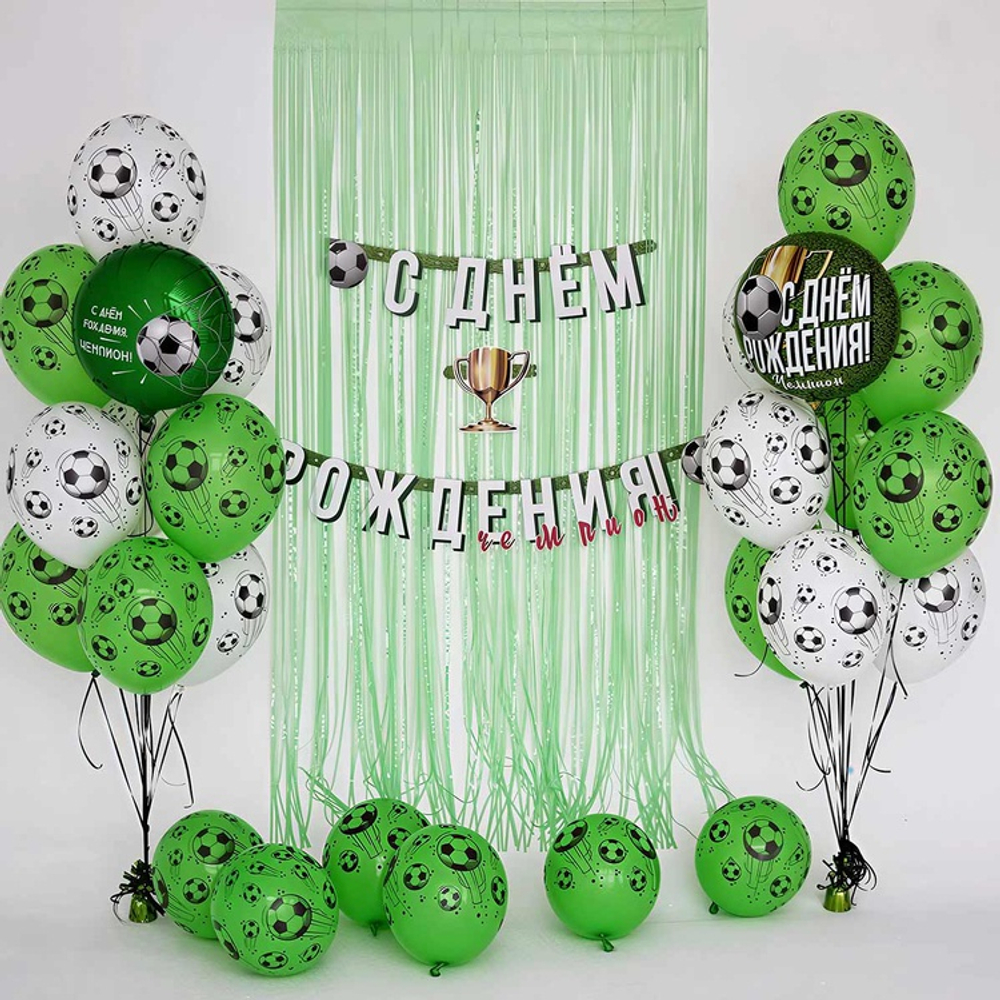 Шар круг "ЧЕМПИОН Футболист" 45 см