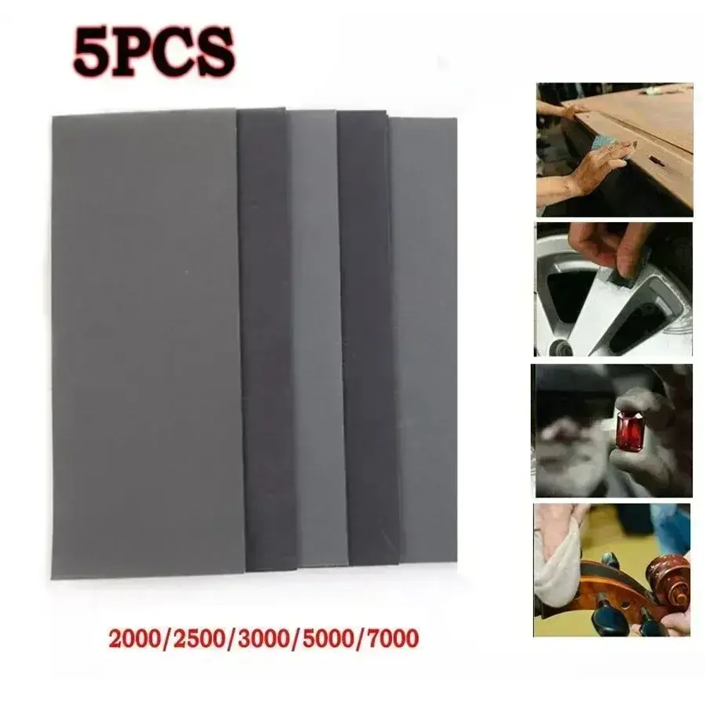 Шлифовальные, полировальные листы, наждачная бумага набор, 4,5х9,3, средняя зернистость, для черновой обработки