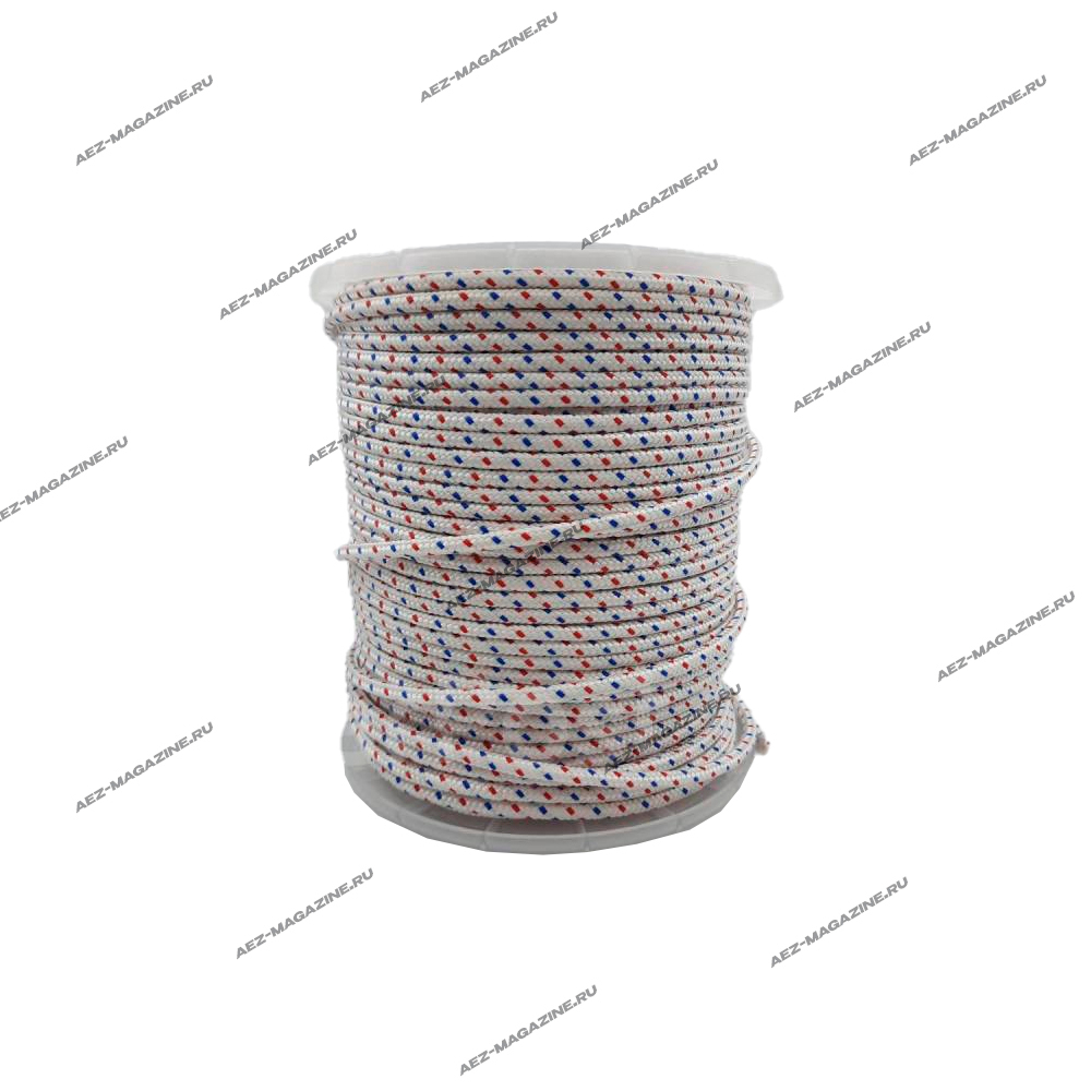 Канат запускной d-5мм, бухта 100м для стартеров генераторов, бензопил,бензокос