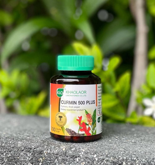 Капсулы - Куркума и Черный перец 500+ Curmin 500 Plus Khaolaor
