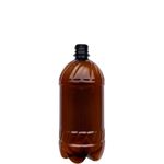 Бутылка ПЭТ, 1 л коричневая с крышкой