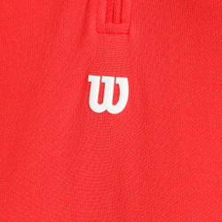 Мужское теннисное поло Wilson Players Seamless Zip Henley 2.0 T-Shirt Men - Red