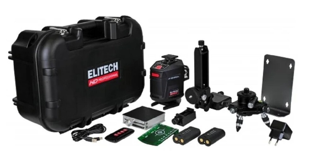 Лазерный уровень ELITECH LN 16D GREEN HD 204737