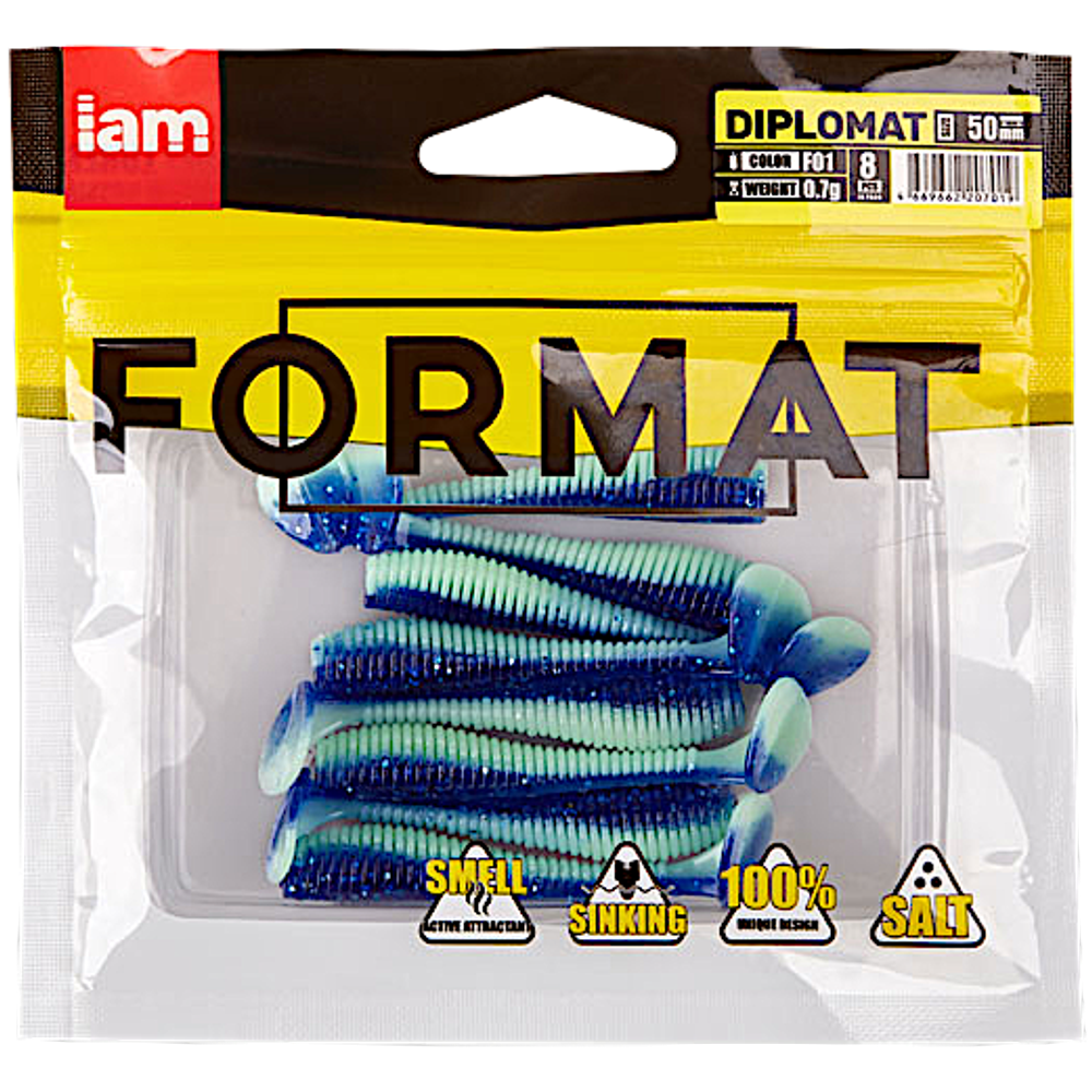 Мягкая приманка IAM Format Diplomat 074мм 2.2г(3.0г) -