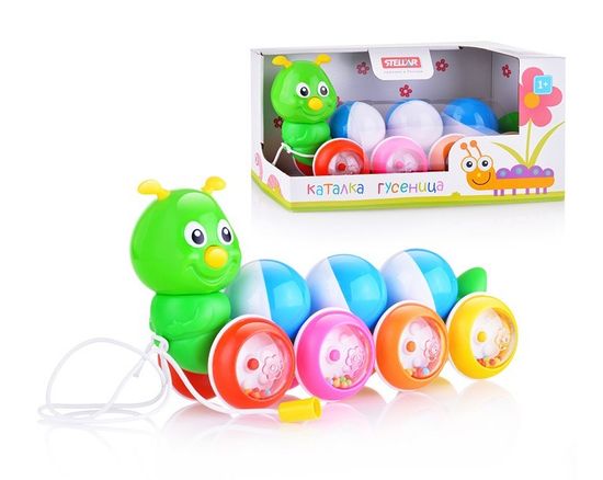 Каталка "Гусеница с шариками", Stellar