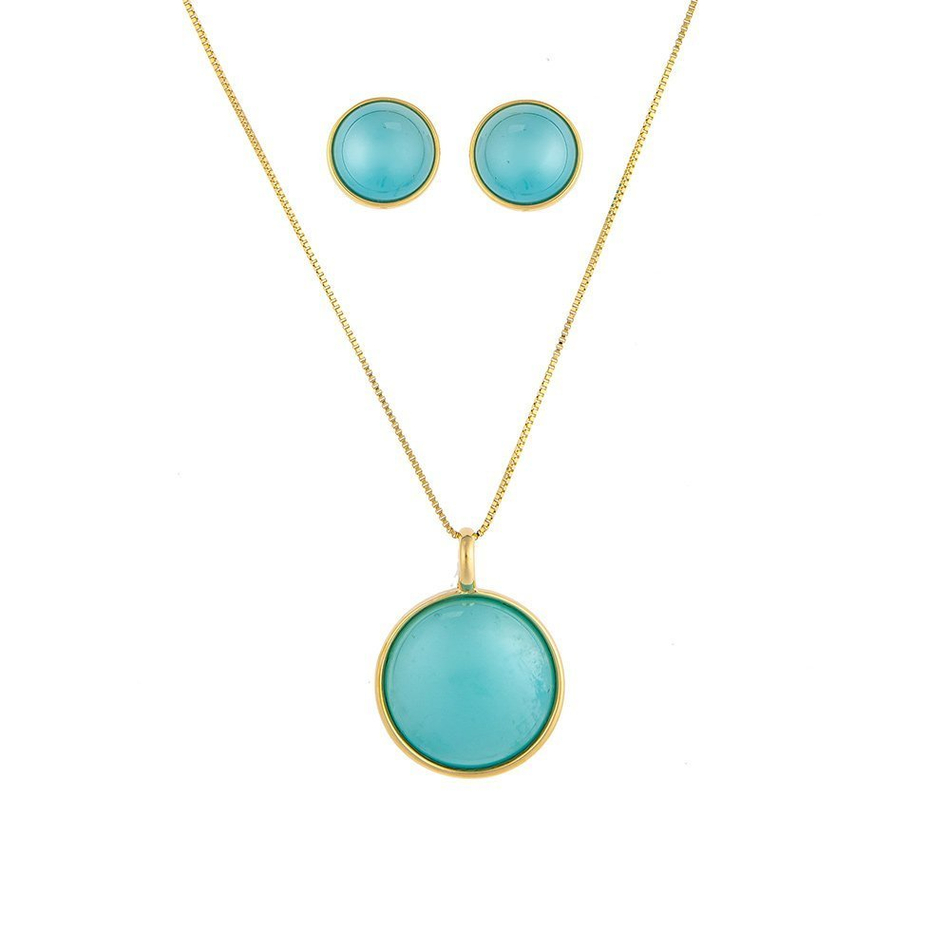 Комплект Possebon Pearl Blue Sky Agate S1565.21 B/G